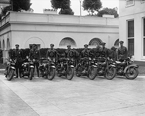 OnlyClassics 1930 Motosiklet Polisi Dizisi Beyaz Saray Washington DC Fotoğraf Harley Davidson