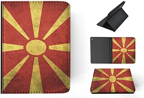 Makedonya Ülke Bayrağı 91 FLİP Tablet KILIF Kapak Apple İPAD HAVA için (2020) (4TH GEN) / İPAD HAVA (2022) (5TH GEN)