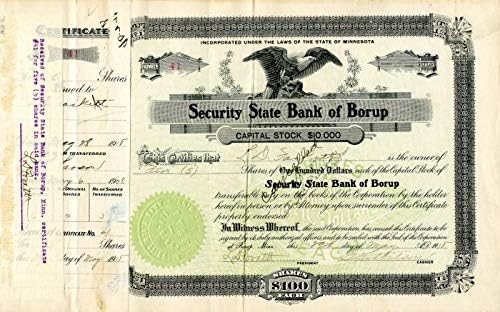 Borup Menkul Kıymetler Devlet Bankası-Hisse Senedi Sertifikası