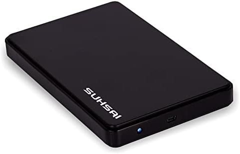 SUHSAI Taşınabilir 200 GB harici sabit disk, HDD Yedekleme Depolama ile USB 2.0 Hızlı Veri Transferi, Ultra İnce ve