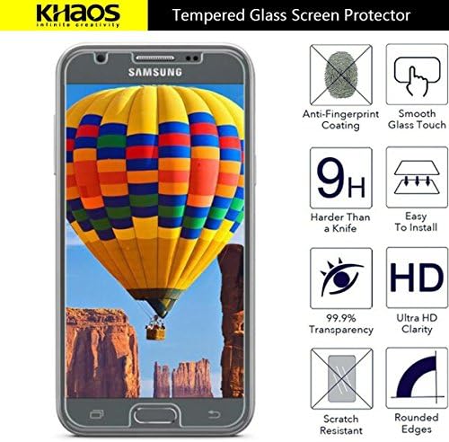 Samsung Galaxy ıçin Khaos Sol 2 HD Temizle Temperli Cam Ekran Koruyucu Ömür Boyu Değiştirme Garantisi ile