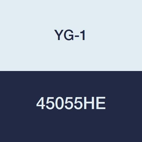 YG - 1 45055HE HSS Topu Burun End Mill, 2 Flüt, Düzenli Uzunluk, Çift, TiAlN-Extreme Finish, 3-1/8 Uzunluk, 3/8
