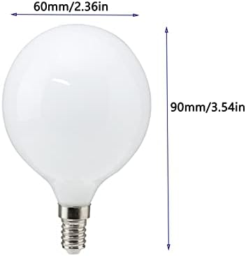 YDJoo E12 G60 led ampul 4 W küre Vanity ampuller 40 Watt yedek ampul sıcak beyaz 3000 K yuvarlak gece lambası ampul