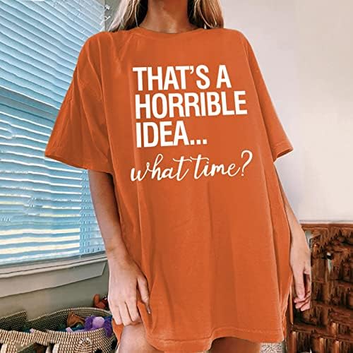 Bayan Üstleri Artı Boyutu, grafik Baskı Ekip Boyun Kısa Kollu Gevşek Fit gömlekler Kadınlar için Tayt için