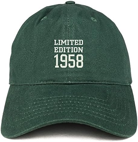 Trendy Giyim Mağazası Sınırlı Sayıda 1958 İşlemeli doğum günü Hediyesi Fırçalanmış Pamuklu şapka