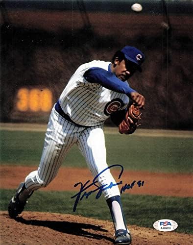 Ferguson Jenkins imzalı 8x10 fotoğraf PSA/DNA Chicago Cubs İmzalı-İmzalı MLB Fotoğrafları