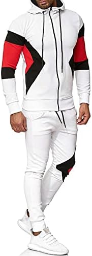 SKRK Erkek 2 Parça Kısa Setleri erkek eşofman Uzun Kollu Hoodie spor seti Pantolon Takım Elbise En İyi egzersiz kıyafetleri