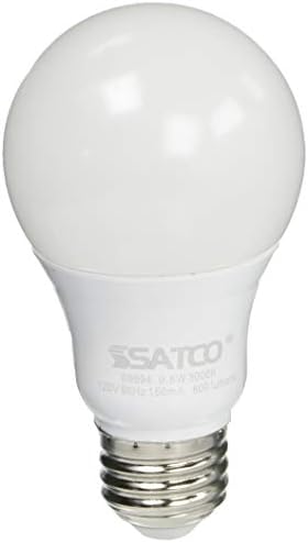 Satco S9594 Orta Boy Ampul Kaplaması, 4,31 inç, Buzlu Beyaz