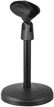 ZPLJ Standları Taşınabilir Sabit Masa Mikrofon Standı Mikrofon Tutucu Klipsli Toplantılar için 205mm Yükseklik Dersler