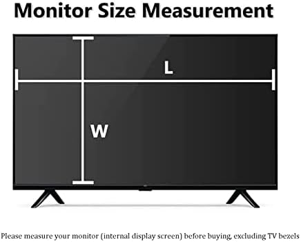 Lxcısy 27-75 inç Parlama Önleyici LCD Ekran koruyucu Film, Anti mavi ışık / Çizilmez / Parmak İzi Önleyici TV Ekran