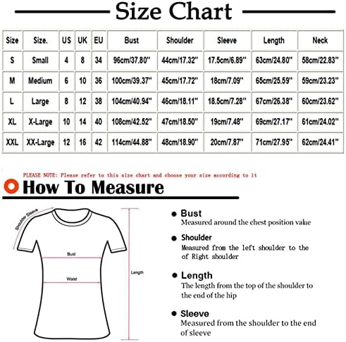 Yazlık gömlek Kadınlar için, Bayan Kısa Kollu Mektup Baskı Komik Tişörtleri Casual Gevşek Tees Crewneck T-Shirt