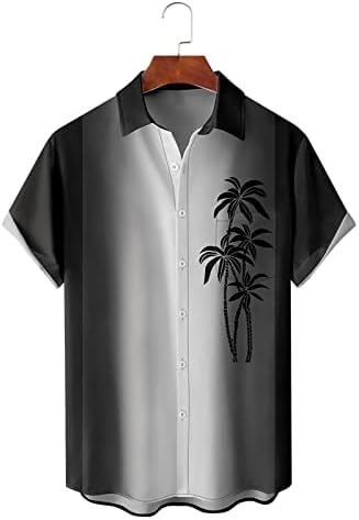 HİCOLLİEE Çılgın havai gömleği Erkekler için Streç golf gömlekleri Erkekler için Günlük Giyim Çok Boyutlu Gömlek Elbise