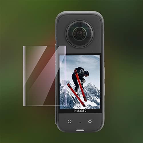 ıEago RC Ekran Koruyucu için Insta360 X3, 2 Adet Esnek TPU Kavisli Film Panoramik Kamera Ultra Lens Temizle Anti-scratch