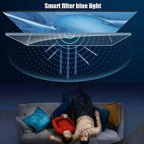 Parlama Önleyici / Anti Zararlı mavi ışık / Çizilmez TV Ekran Koruyucu Filtre Ultra Net Göz Koruma Filmi, 32-75 inç