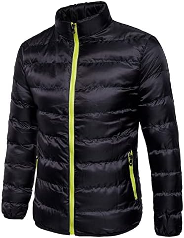 Mont Erkekler için, Kış Sıcak Kalın Uzun Kollu Zip Up Ceket balon ceket Kabarcık Aşağı Ceketler Dış Giyim Rüzgarlık