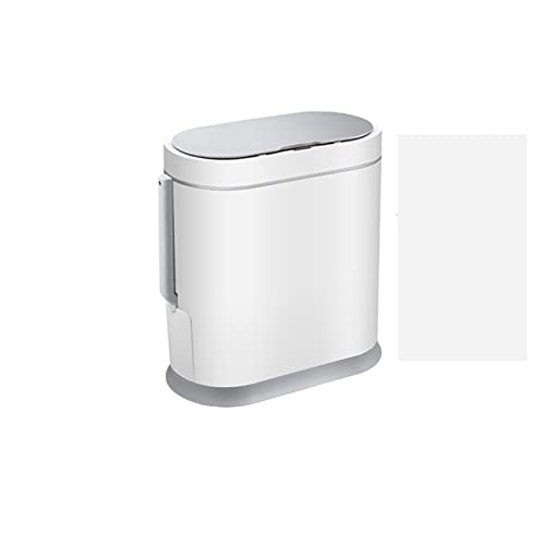 ALLMRO Küçük çöp kutusu Dar Banyo Akıllı çöp tenekesi Tuvalet Fırçası ile Elektronik Otomatik Tuvalet Su Geçirmez