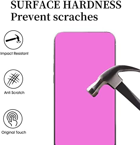 PUKMCX 2 Paket iPhone 14 Pro Max Gizlilik Ekran Koruyucu ile uyumlu, Tam Kapsama Ayna Anti-Casus Anti Mavi Elektroliz