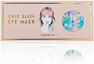 LOUVELLE Şık Chloe Lüks Göz Maskesi, Göz alıcı ve işlevsel Bir güzellik uykusu için ipeksi Yumuşak, Lüks ipek-pamuk