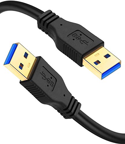 FXAVA USB-USB Kablosu, USB Kablosu Erkek-Erkek Tip A Veri Aktarımı için Bir Kablo Yazın Sabit Disk Muhafazaları, Dizüstü