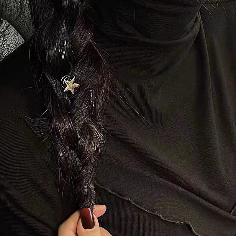 10 Parça Yıldız saç tokası s Kadın Kızlar için Y2k Yıldız Spiral saç tokası s Düğün için Yıldız Saç Tokalarım Spiral