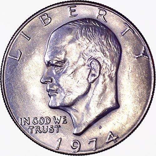 1974 D Eisenhower Ike Dolar $ 1 Parlak Dolaşımsız
