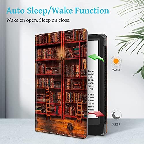 GUKSRASO için Kılıf Standı 6 Kindle 11th Nesil 2022 Sürümü, PU Kapak El Kayışı ile, otomatik Uyku / Uyandırma, sadece