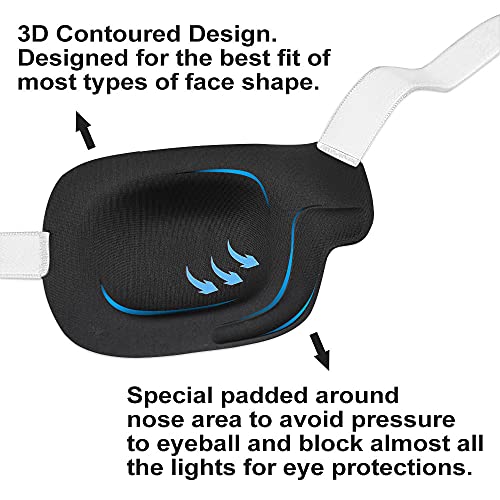 FCAROLYN 3D Göz Bandı - 2. Nesil (Beyaz) (Sol Göz)