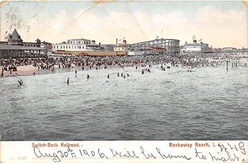 Rockaway Plajı, L. I., New York Kartpostalı