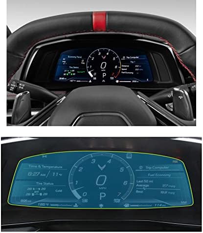 BIXUAN 4 ADET PET Plastik 2022 Corvette Ekran Koruyucu Folyo 2020 2021 2022 için Chervolet Corvette 12 inç Özelleştirilebilir
