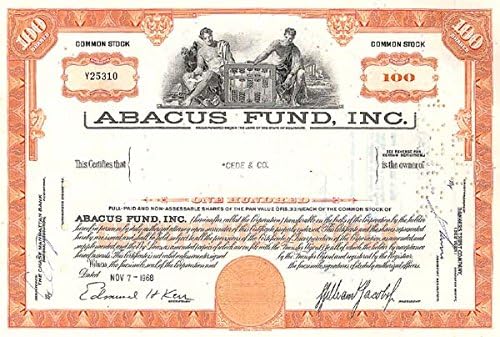 Abacus Fund Incorporated-Hisse Senedi Sertifikası