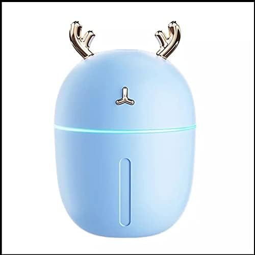 Geyik 5 USB Renk Değiştirme Aromaterapi Difüzör 200 ml Açık Mavi