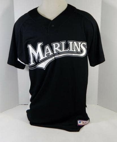 2007-10 Florida Marlins Wolf 94 Oyun Kullanılmış Siyah Forma BP ST DP14330 - Oyun Kullanılmış MLB Formaları