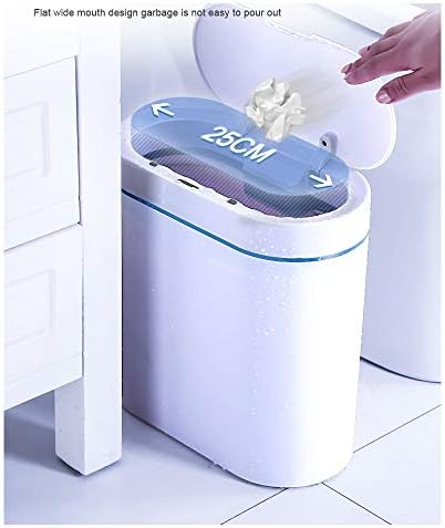 TKFDC Akıllı sensörlü çöp kovası Can Elektronik Otomatik Ev Banyo Tuvalet Su Geçirmez Dar Dikiş Sensörü Kutusu (Renk