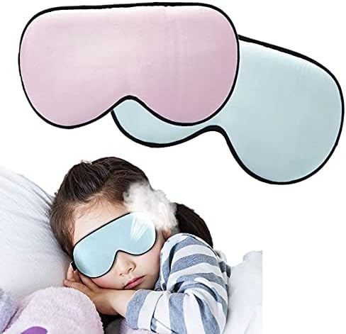 Uyku için Göz Maskesi, %100 Çift Katmanlı dut ipek Uyku maskesi, Süper Yumuşak Saten Uyku Maskesi, Uyku Tıkanıklığı