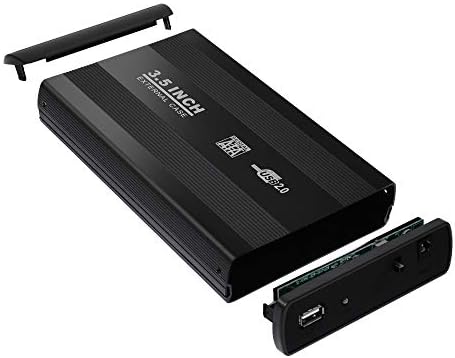 3.5 inç HDD Harici Kutu USB 2.0 SATA Harici 3.5 Sabit Disk Muhafaza Disk 3.5 SATA HDD Harici saklama kutusu Alüminyum