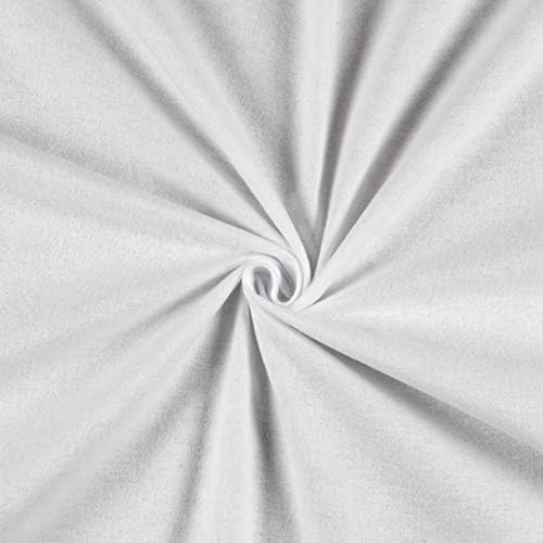 Richland Tekstil Bahçesinde Beyaz Katı Flanel Kumaş