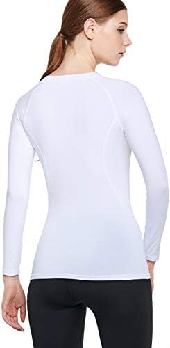 ATHLİO 1 veya 3 Paket kadın Termal Uzun Kollu Üstleri, Kış Polar Astarlı Ekip Boyun Gömlek, hafif Sıkıştırma Taban