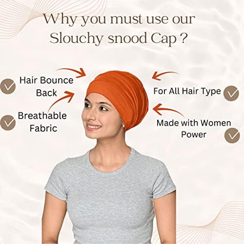 SAKUCHI Kemo İpeksi Yumuşak Hımbıl Snood Bambu Kap Bere Kadınlar için Kanser Saç Dökülmesi Türban Şapka