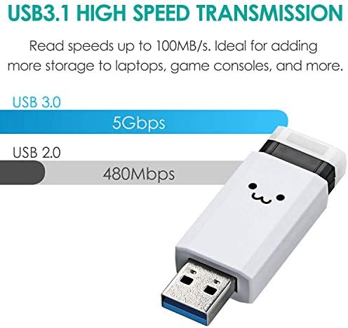 Elecom MF-PKU3032GWHF USB Bellek, 32 GB, USB 3.1 ve USB 3.0, Geri Çekilebilir Tip, Beyaz