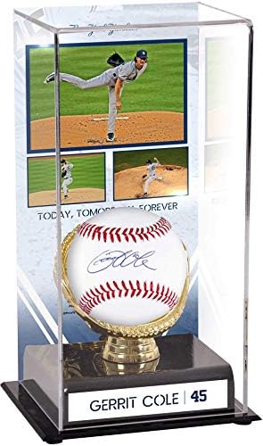 Gerrit Cole New York Yankees İmzalı Beyzbol ve Yüceltilmiş Yankees İlk Vitrini - İmzalı Beyzbol Topları