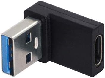 Xiwai USB-C Tipi C Dişi 90 Derece Aşağı Açılı USB 3.0 A Erkek Veri Adaptörü Dizüstü Masaüstü için