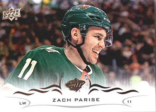 2018-19 Üst Güverte 93 Zach Parise Minnesota Wild NHL Hokey Ticaret Kartı