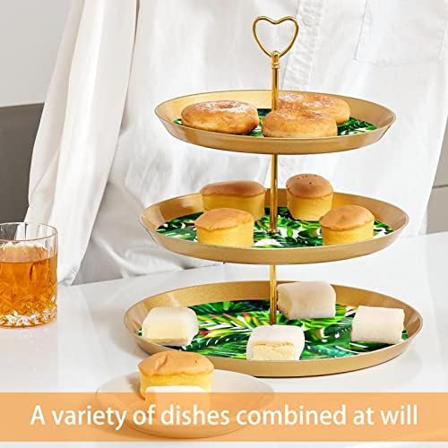 Kek Standı Seti 3 Katmanlı Cupcake Standları Kullanımlık Pasta Tabağı Düğün Doğum Günü Çay Partisi Süslemeleri, modern