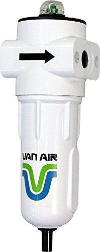 Van Hava Sistemleri F200-0025-3/8-C-AD-PD6A-C F200 Serisi Basınçlı Hava Filtresi, Yağ, Su ve Katıları Giderir, Fark