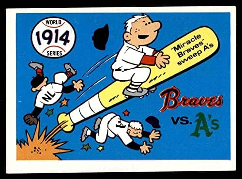 1970 Fleer Dünya Serisi 11 1914 Braves vs. A'nın Braves / Atletizm (Beyzbol Kartı) NM Braves / Atletizm