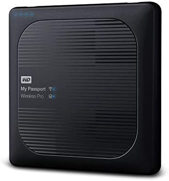 WD 2 TB My Passport Kablosuz Pro Taşınabilir Harici Sabit Disk, Wifi USB 3.0-WDBP2P0020BBK-NESN