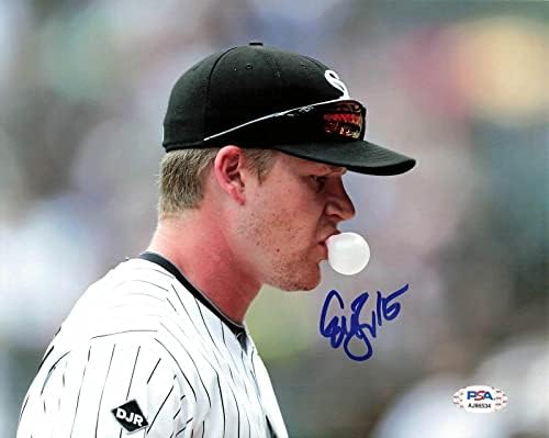 Gordon Beckham imzalı 8x10 fotoğraf PSA / DNA Chicago White Sox İmzalı-İmzalı MLB Fotoğrafları